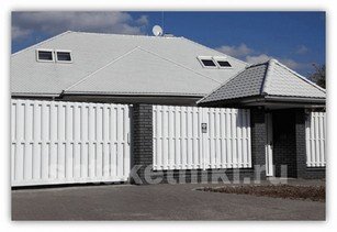 Фото белого забора из штакетника в Кентау