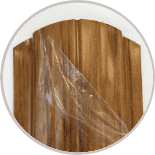 Весь штакетник упакован в защитную пленку Планка штакета с защитной пленкой