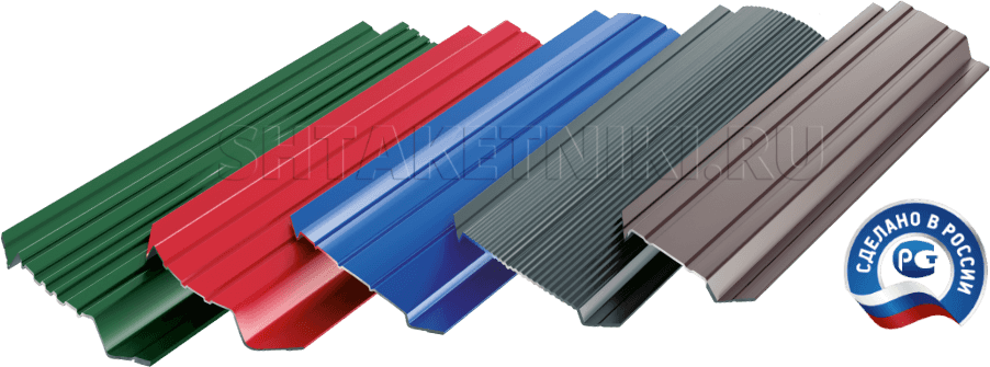 Штакетник металлический для забора производства ТПК Центр Металлокровли Виды штакетника для забора